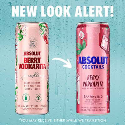 Absolut Ready To Drink Berry & Citrus Vodkarita - 4-355 Ml - Image 3