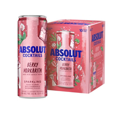 Absolut Ready To Drink Berry & Citrus Vodkarita - 4-355 Ml