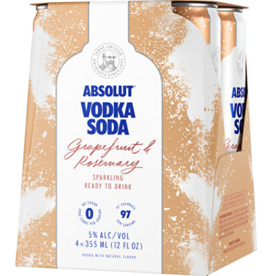 Absolut Grapefruit & Rosemary - 4-355Ml - Image 1