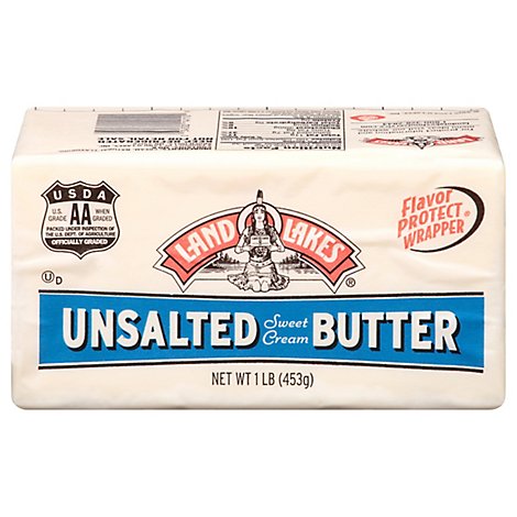 Land O Lakes Unsalted Grade AA Butter - 1 Lb
