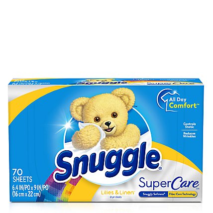 Snuggle SuperCare Lilies and Linen Fabric Softener Dryer Sheets - 70 Count - Image 1