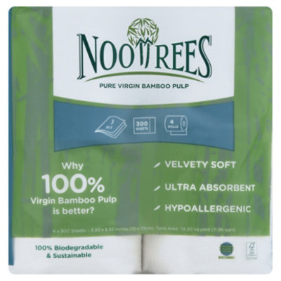 Nootrees Toilet Tissue 4rl 300sht - 1 Each - Image 3