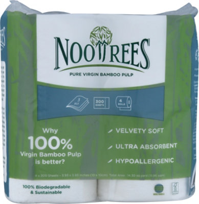 Nootrees Toilet Tissue 4rl 300sht - 1 Each - Image 4