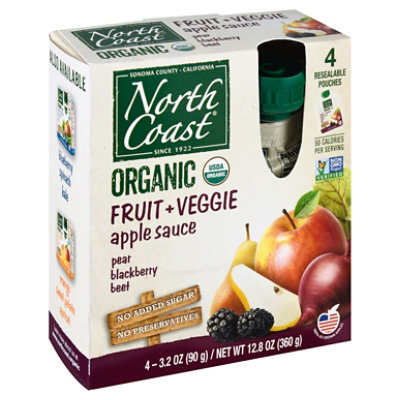 North Coast Pouch Apple Blackberry Pear - 4 Count