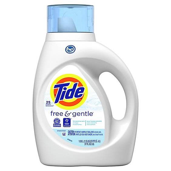 Tide Free & Gentle HE Compatible Liquid Laundry Detergent 25 Loads - 32 Fl. Oz.