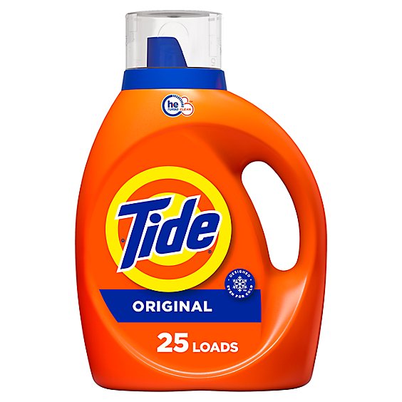 Tide Liquid Laundry Detergent Original 25 loads HE Compatible - 37 Fl. Oz.