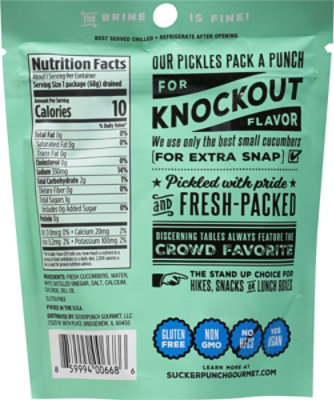Suckerpunch Pickle Chips Classic Dill - 3.4 Oz - Image 5