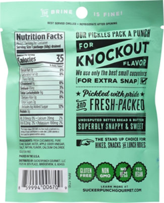 Suckerpunch Pickle Chips Bread Butter - 3.4 Oz - Image 5