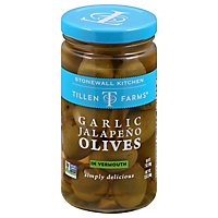 Tillen Farms Olives Garlic Jalapeno - 12 Oz - Image 3