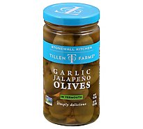 Tillen Farms Olives Garlic Jalapeno - 12 Oz