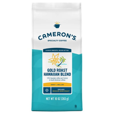 Camerons Coffee Gold Roast Kona Blend Ground - 10 Oz