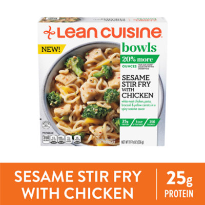 Lean Cuisine Bowls Sesame Stir Fry with Chicken Frozen Meal - 11.875 Oz