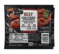 Signature Select Franks Uncured Beef - 16 Oz