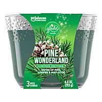 Glade Pine Wonderland 3 Wick Scented Candle - 6.8 Oz - Image 2