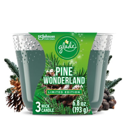 Glade Pine Wonderland 3 Wick Scented Candle - 6.8 Oz - Image 2