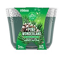 Glade Pine Wonderland 3 Wick Scented Candle - 6.8 Oz