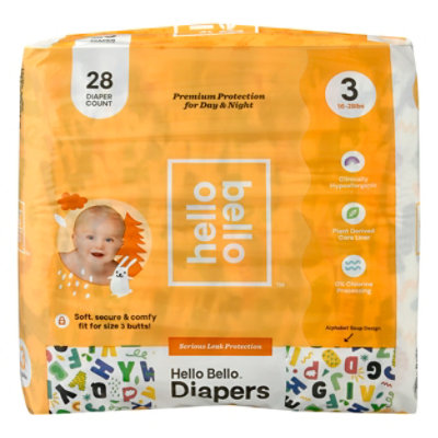 Hello Bello Jumbo Size 3 Alphabet Soup - 28 Count - Image 1