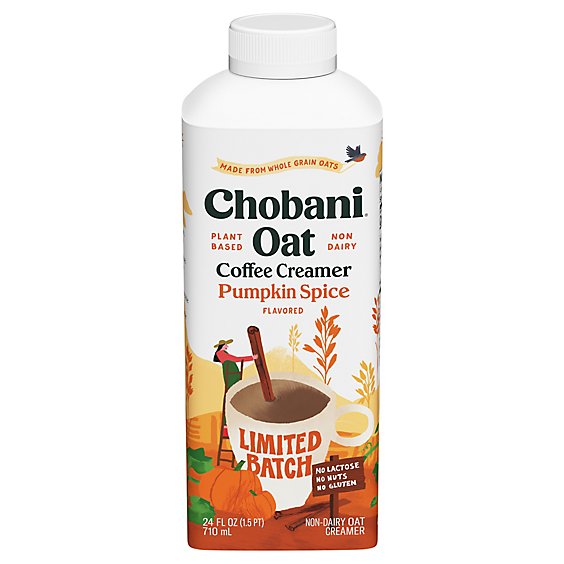 Chobani Oat Coffee Creamer Limited Batch Pumpkin Spice - 24 Fl Oz.