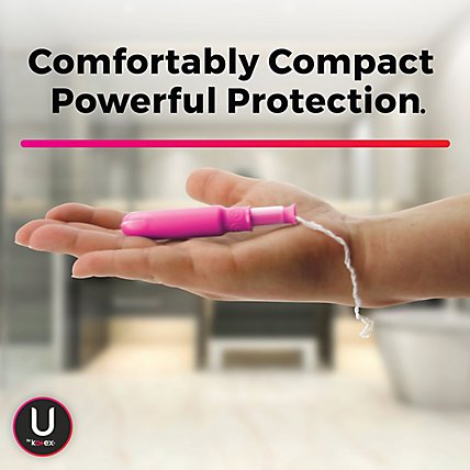 U by Kotex Click Compact Super Tampons - 32 Count - Image 3