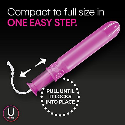 U by Kotex Click Compact Super Tampons - 32 Count - Image 4