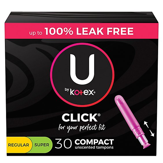 U by Kotex Click Multipack Compact Tampons - 30 Count