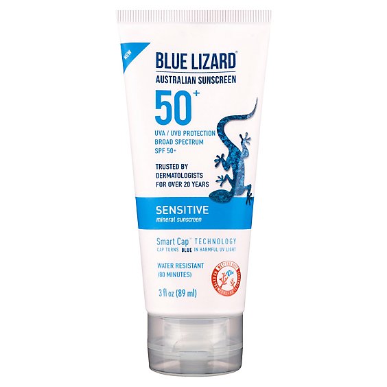 Blue Lizard SPF 50 Sensitive Sunscreen - 3 Oz