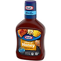 Kraft Hint of Honey Barbecue Sauce with 25% Less Sugar Bottle - 17.5 Oz - Image 4