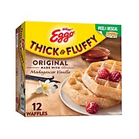 Eggo Thick and Fluffy Frozen Waffles Breakfast Original 12 Count - 23.2 Oz - Image 2