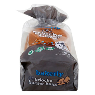 Bakerly Brioche Burger Buns - 7.05 Oz - Image 3