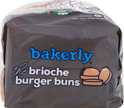 Bakerly Brioche Burger Buns - 7.05 Oz - Image 2