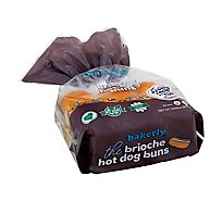 Bakerly Brioche Hot Dog Bun - 9.5 Oz