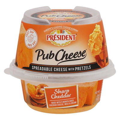 President Pub Cheese Sharp Cheddar - 3 Oz - Image 3