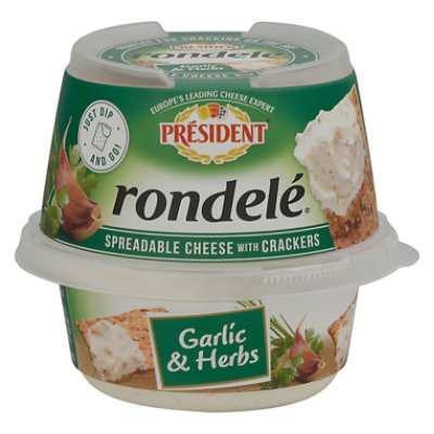 President Rondelle Garlic And Herb With Cracker - 3.28 Oz - Image 2
