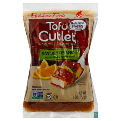 House Foods Tofu Cutlet Savory Orange - 6 Oz - Image 1