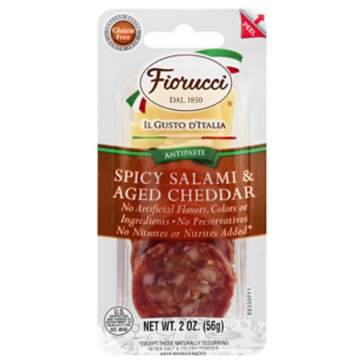 Fiorucci Spicy Salami With Aged Cheddar - 2 Oz - Image 3