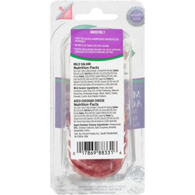 Fiorucci Mild Salami With Aged White Cheddar - 2 Oz - Image 6