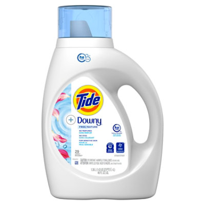 Tide Laundry Detergent Liquid With Downy Free Unscented 29 Loads - 46 Fl. Oz.