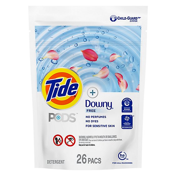 Tide Pods Free Plus Downy Laundry Detergent - 26 Count