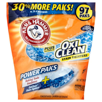 Arm & Hammer With Oxiclean Laundry Detergent Pods 97 Count Randalls