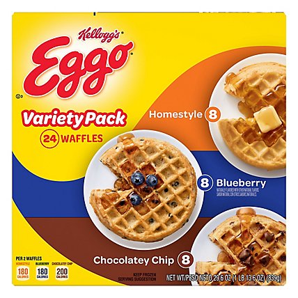 Eggo Frozen Waffles Breakfast Variety Pack 24 Count - 29.6 Oz - Image 3