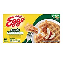 Eggo Frozen Waffles Breakfast Apple Cinnamon 10 Count - 12.3 Oz