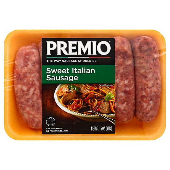 Premio Sweet Italian Sausage Links - 16 Oz