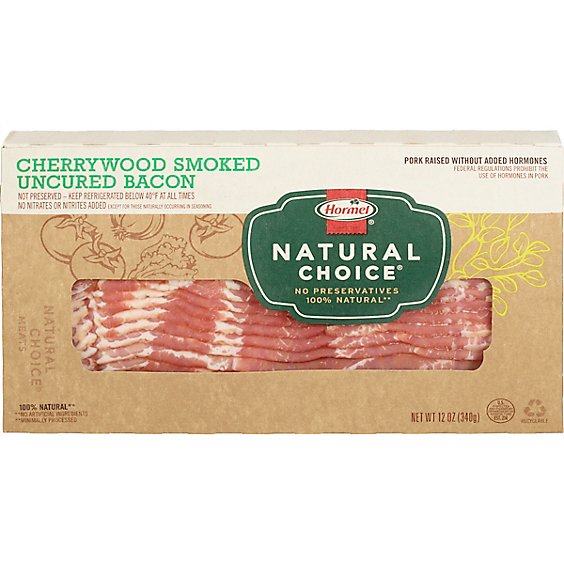 Hormel Natural Choice Bacon Cherrywood - 12 Oz
