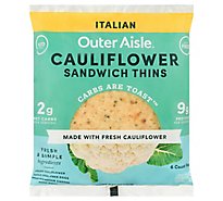 Outer Aisle Thins Clflwr Sndwch Ital - 6.75 Oz