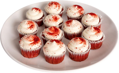 Red Velvet Mini Cupcakes - 12 Count - Image 1