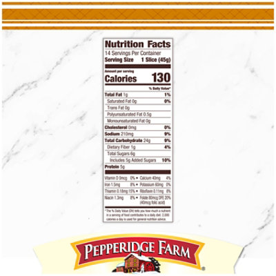 Pepperidge Farm Honey White Bread - 22 Oz - Image 3