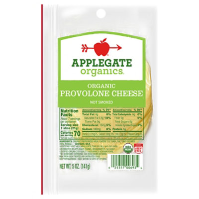 Applegate Organic Provolone Cheese - 5 Oz