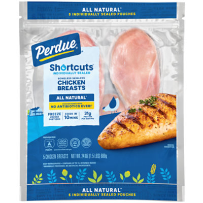 PERDUE Perfect Portions Boneless Skinless All Natural Chicken Breasts - 1.5 Lb - Image 2