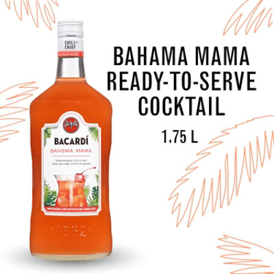 Bacardi Bahama Mama Gluten Free Premium Rum Cocktail - 1.75 Liter - Image 1