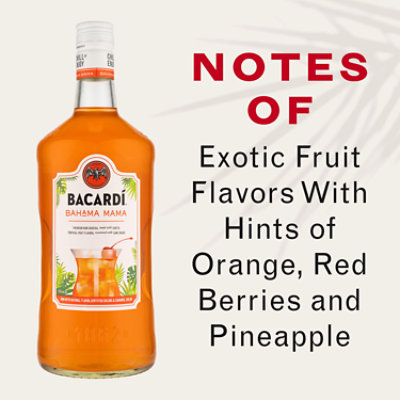 Bacardi Bahama Mama Gluten Free Premium Rum Cocktail - 1.75 Liter - Image 2